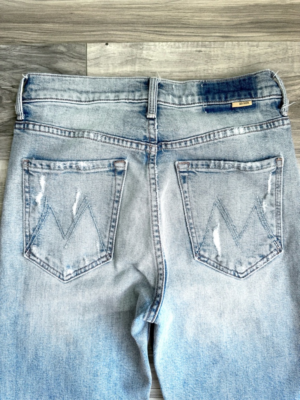 Mother Superior Tomcat Ankle Quite Contrary Wash Distressed Jeans sz 26 - Picture 10 of 11